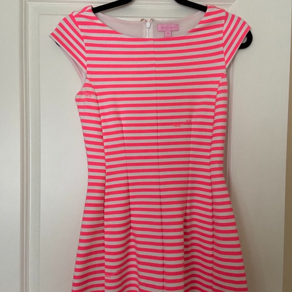 🎀Lilly Pulitzer Briella Neon Pink Dress XS 🎀